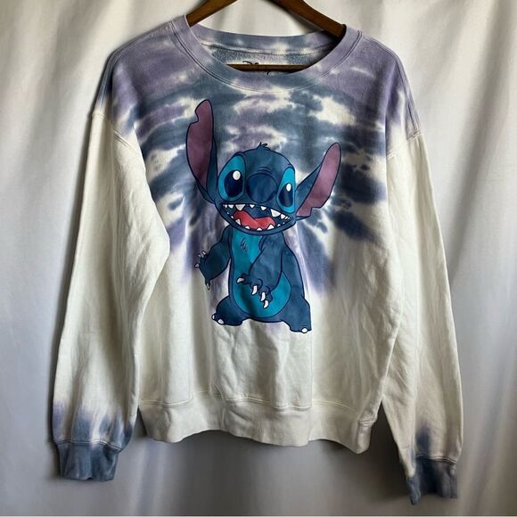 Disney Tie-Dye Stitch Crewneck Graphic Sweatshirt size XL - Picture 1 of 3